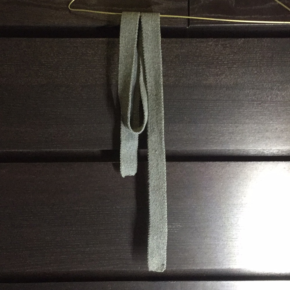 *VINTAGE* Square Tip Mens Tie Gray Mad Men Style